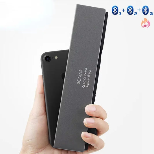 JOMAA Wireless Bluetooth Foldable Keyboard with Stand Rechargeable Mini Keyboard for Phone And Tablet Use Dropshipping